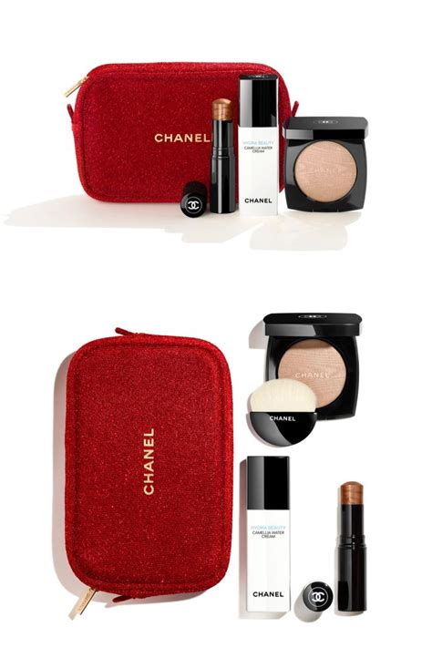 chanel full makeup set|chanel gift set with pouch.